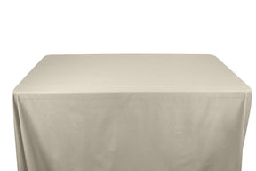 Stretch Broadcloth 6 Feet Banquet Table Covers Off White 1