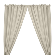 Stretch Taffeta Rod Pocket Curtains Off White 1