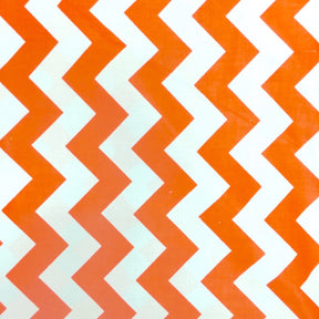 Orange Classic Chevron Printed Cotton Fabric SV570450 2