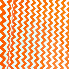 Orange Classic Chevron Printed Cotton Fabric SV570450 1