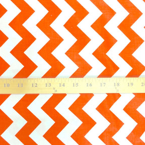 Orange Classic Chevron Printed Cotton Fabric SV570450 3