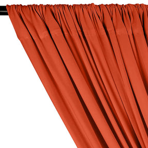 Cotton Jersey Rod Pocket Curtains Orange 2