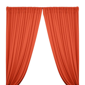 Cotton Jersey Rod Pocket Curtains Orange 1