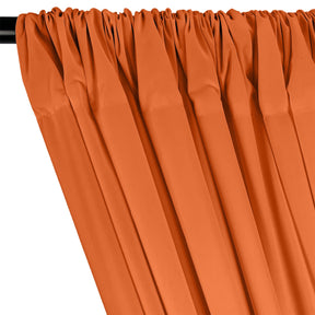 Cotton Polyester Broadcloth Rod Pocket Curtains Curtains Orange 2