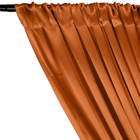 Crepe Back Satin Rod Pocket Curtains Orange 2
