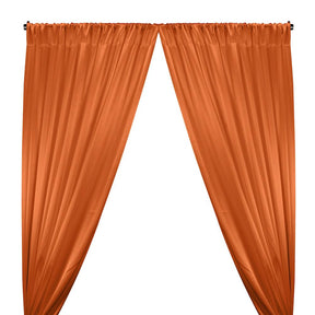 Crepe Back Satin Rod Pocket Curtains Orange 1