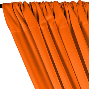 Scuba Double Knit Rod Pocket Curtains Orange 2