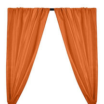 Silk Dupioni 54 Rod Pocket Curtains Orange 1