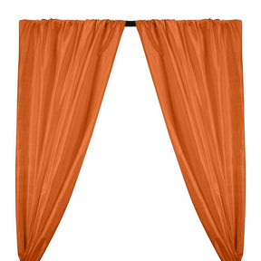 Silk Dupioni 54 Rod Pocket Curtains Orange 1
