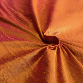 Silk Dupioni 54 Rod Pocket Curtains Orange 3
