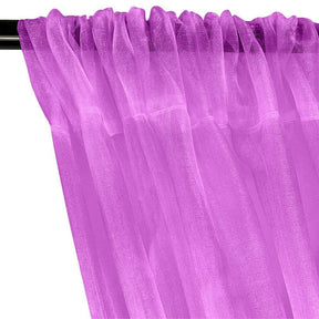 Crystal Organza Rod Pocket Curtains Orchid 2