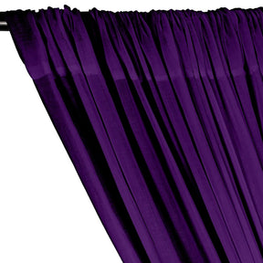 Cotton Voile Rod Pocket Curtains Purple 3