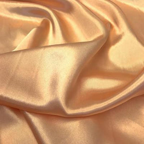 Charmeuse Satin Rod Pocket Curtains Peach 3