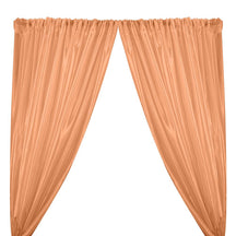 Extra Wide Nylon Taffeta Rod Pocket Curtains Peach 1
