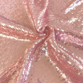 All Over Micro Sequins Starlight On Stretch Mesh Rod Pocket Curtains Pink 4