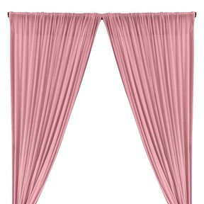 All Over Micro Sequins Starlight On Stretch Mesh Rod Pocket Curtains Pink 1