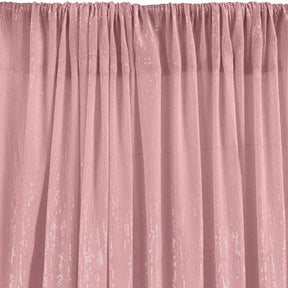 All Over Micro Sequins Starlight On Stretch Mesh Rod Pocket Curtains Pink 3