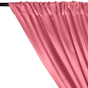 Charmeuse Satin Rod Pocket Curtains Pink 2