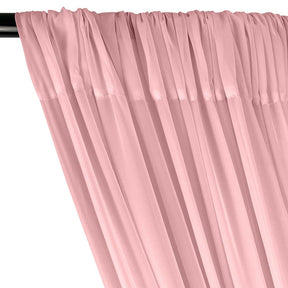 Polyester Chiffon Rod Pocket Curtains Pink 2