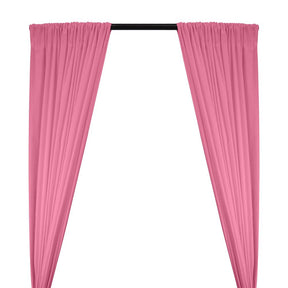 Cotton Flannel Rod Pocket Curtains Pink 1