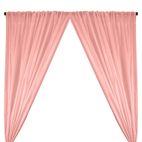 Polyester Taffeta Lining Rod Pocket Curtains Pink 1