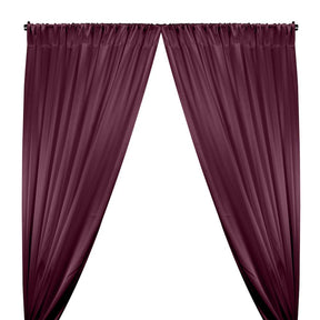 Crepe Back Satin Rod Pocket Curtains Plum 1