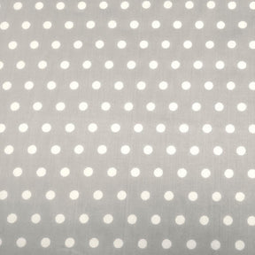 Small Polka Dot Cotton Poplin Fabric 43 44 Inch Fabric SV575594 Grey / White 1