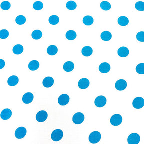 Polka Dot Large White Background Fabric SV575595 Turquoise 1