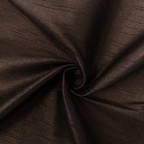 Polyester Dupioni Rod Pocket Curtains Dark Brown 46 Brown 3