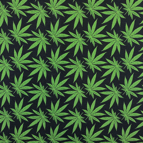 Black Sativa Print Broadcloth Fabric SV577152 1