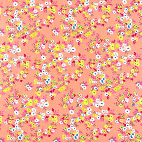 Peach Heather Garden Print Broadcloth Fabric SV577143 1