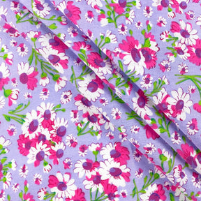 Lilac Petunia Print Broadcloth Fabric SV577139 2