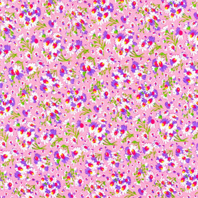 Pink Petunia Print Broadcloth Fabric SV577141 1