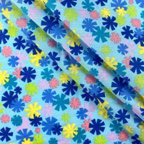 Blue Pinwheel Print Broadcloth Fabric SV577134 2