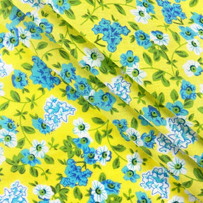 Yellow Primrose Print Broadcloth Fabric SV577138 2