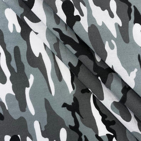 Grey Marine Camo Print Broadcloth Fabric SV577113 2