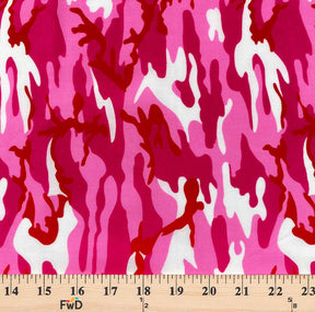 Pink Marine Camo Print Broadcloth Fabric SV577114 3