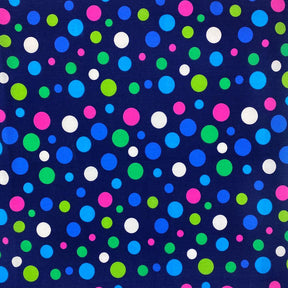 Navy Party Dot Print Broadcloth Fabric SV577110 1