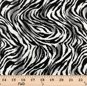White Tiger Print Broadcloth Fabric SV577115 3