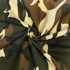 Woodland Camouflage Printed Cotton Fabric SV576926 2