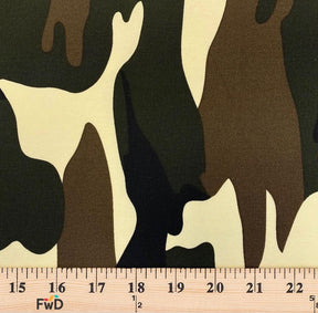 Woodland Camouflage Printed Cotton Fabric SV576926 3