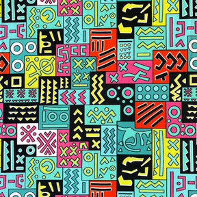 Geometric African Print Dty Brushed 6 5 Fabric SV576918 1