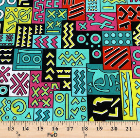 Geometric African Print Dty Brushed 6 5 Fabric SV576918 4