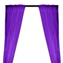 Crystal Organza Rod Pocket Curtains Purple 1