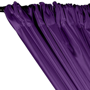 Extra Wide Nylon Taffeta Rod Pocket Curtains Purple 2