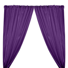 Extra Wide Nylon Taffeta Rod Pocket Curtains Purple 1