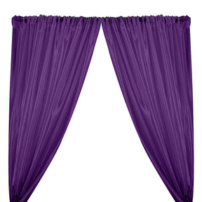 Extra Wide Nylon Taffeta Rod Pocket Curtains Purple 1