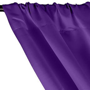 Matte Satin Peau De Soie Rod Pocket Curtains Purple 2