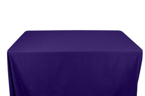 Stretch Broadcloth 6 Feet Banquet Table Covers Purple 1