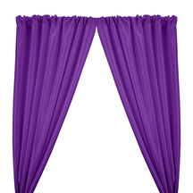 Stretch Taffeta Rod Pocket Curtains Purple 1